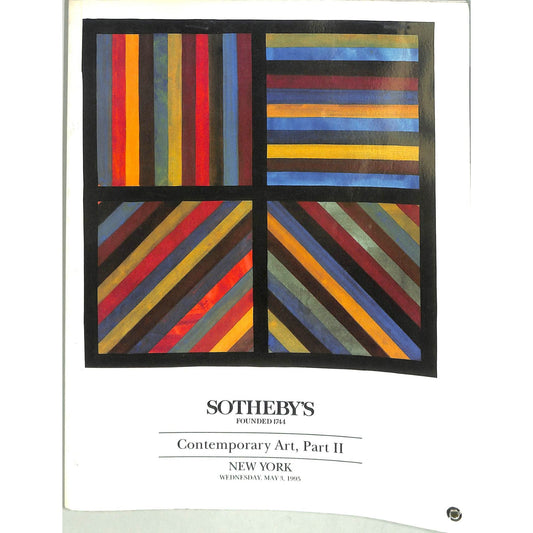 Sotheby's Contemporary Art Part 2 Auction Catalog May 3 1995