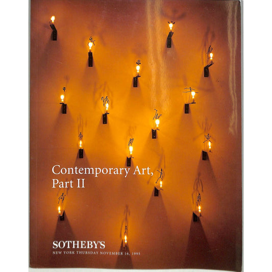 Sotheby's Contemporary Art Auction Catalog November 16, 1995