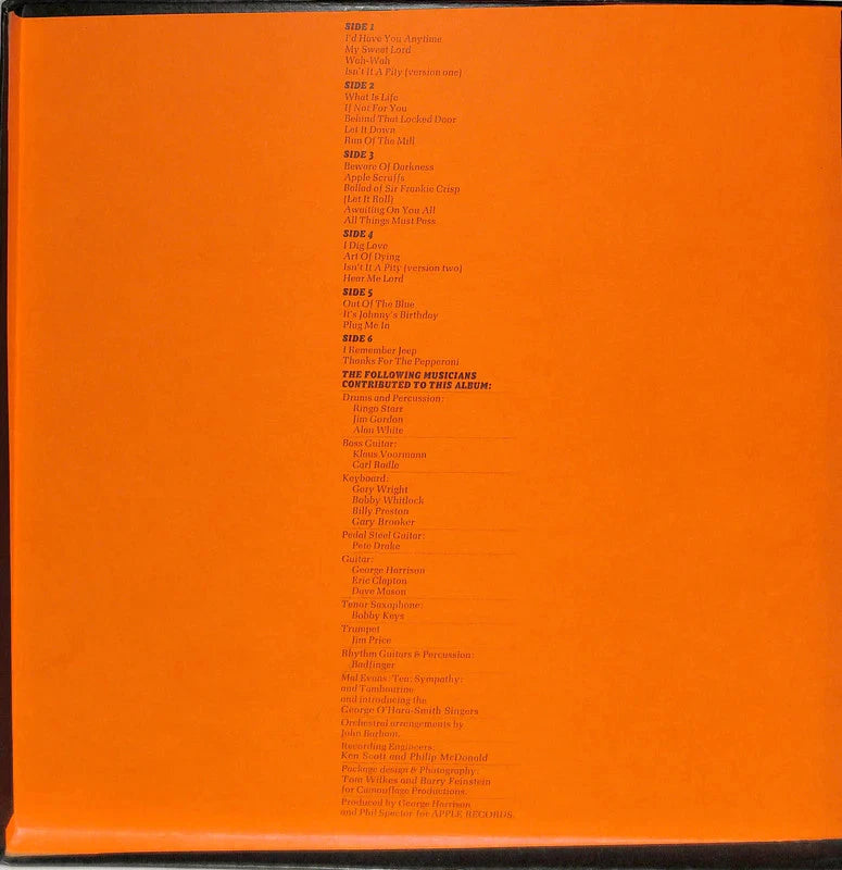 George Harrison All Things Must Pass 3LP Box 1970 Apple STCH 639 Poster EX Vinyl