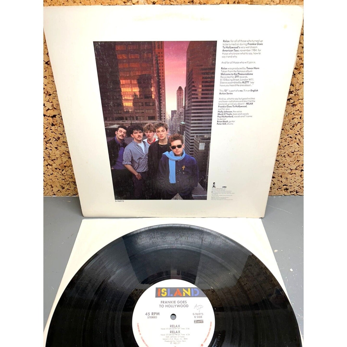 Frankie Goes To Hollywood – Relax 12" Single Island Records 0-96975