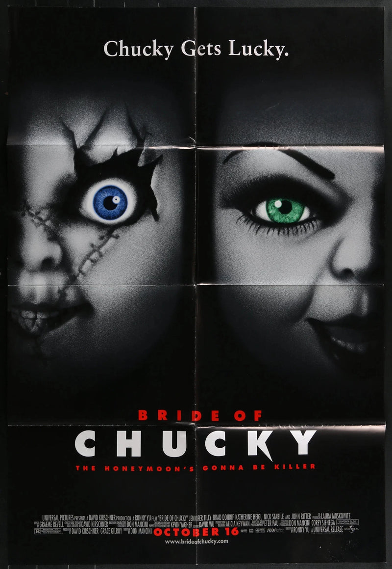 Bride of Chucky (1998) Original One Sheet Horror Poster 27x39 Jennifer Tilly