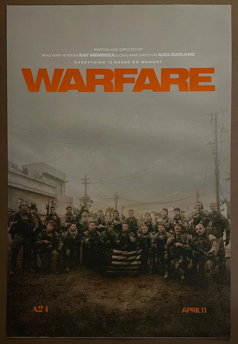 Warfare 2025 USA One-Sheet Rolled DS A24 Alex Garland Poster