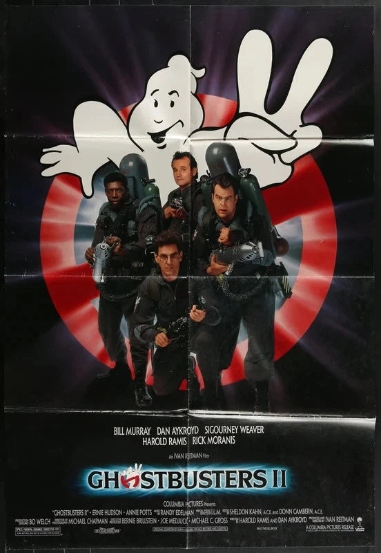 Ghostbusters II (1989) Original Movie Poster 27x40 Bill Murray Dan Aykroyd Film