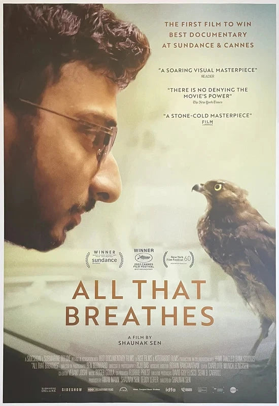 All That Breathes 2022 Original Movie Poster 27x40 SS Shaunak Sen