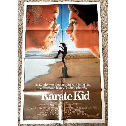 The Karate Kid (1984) Original Movie Poster EX COND Folded One-Sheet 27x41 BP38