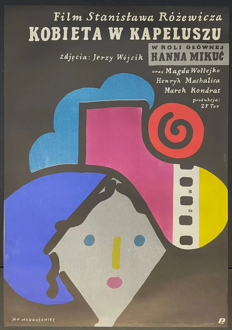 Kobieta w Kapeluszu (1984) Original Polish Poster 26x38