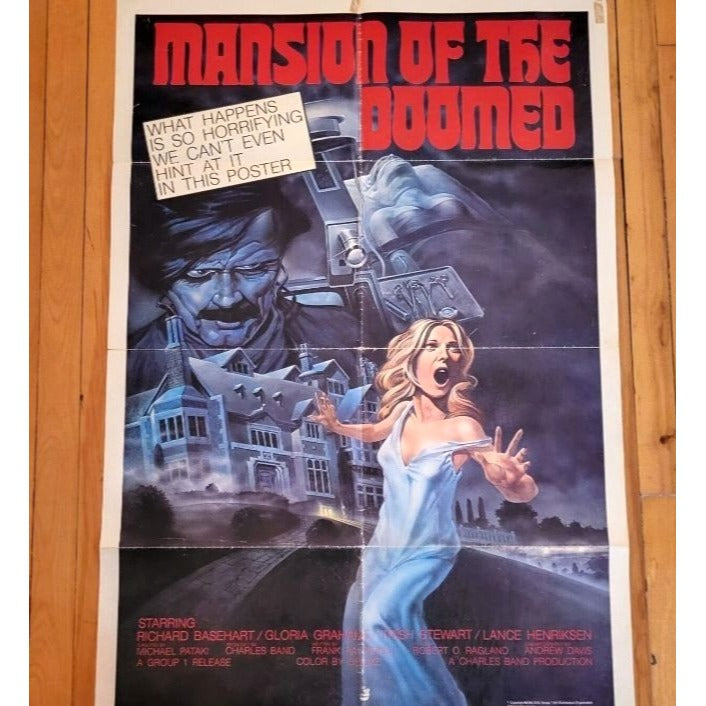 Mansion of the Doomed (1976) Original Movie Poster 27x41 Folded