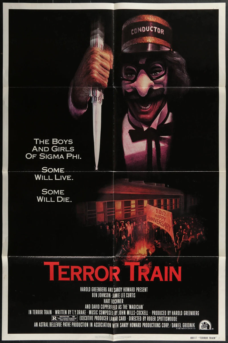 Terror Train (1980) Original One Sheet Horror Poster 27x41 Jamie Lee Curtis
