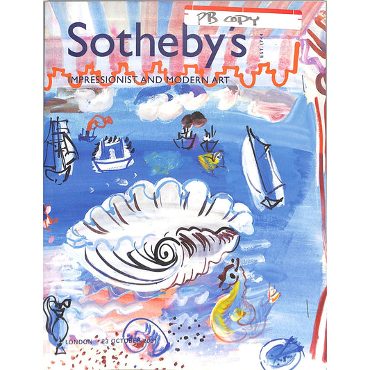 Sotheby's Impressionist and Modern Art Auction Catalog October 23, 2001