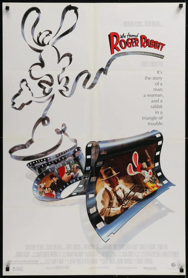 Who Framed Roger Rabbit 1988 Original 27x41 One-Sheet Disney Movie Poster