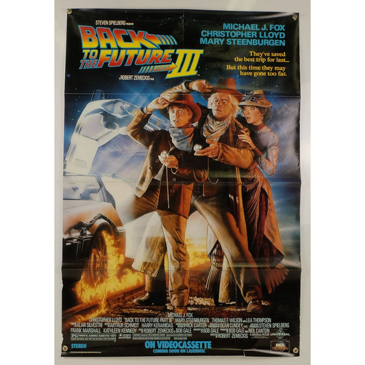 Back to the Future Part III (1990) Original Movie Poster Folded 26.5x40