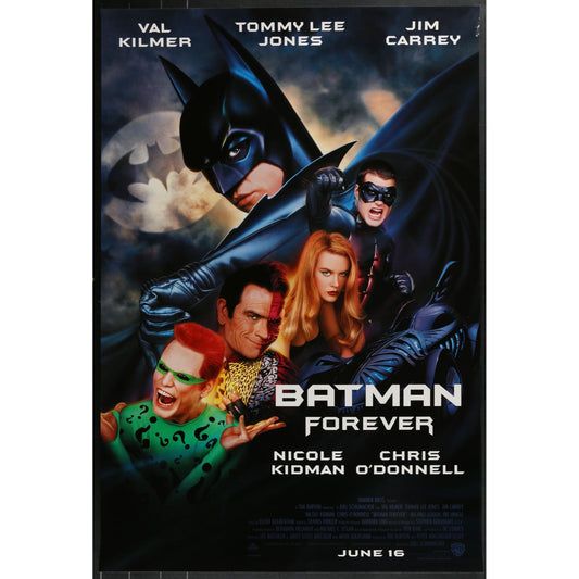 Batman Forever (1995) Original Double-sided Movie Poster Rolled 27x40