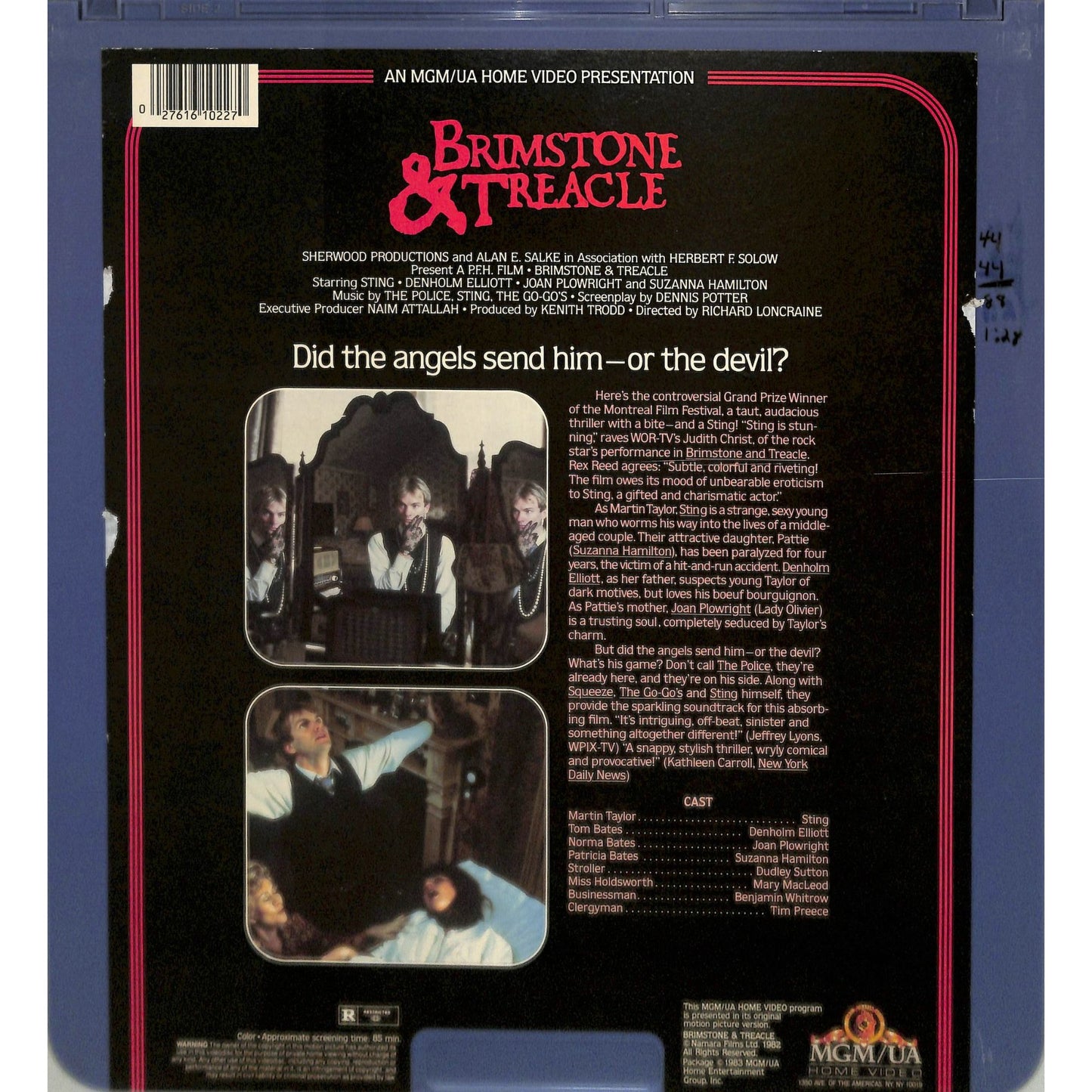 Brimstone & Treacle (1982) Vintage CED Videodisc