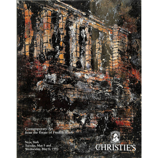 Christie's Contemporary Art from Fredrik Roos Auction Catalog May 6,1992
