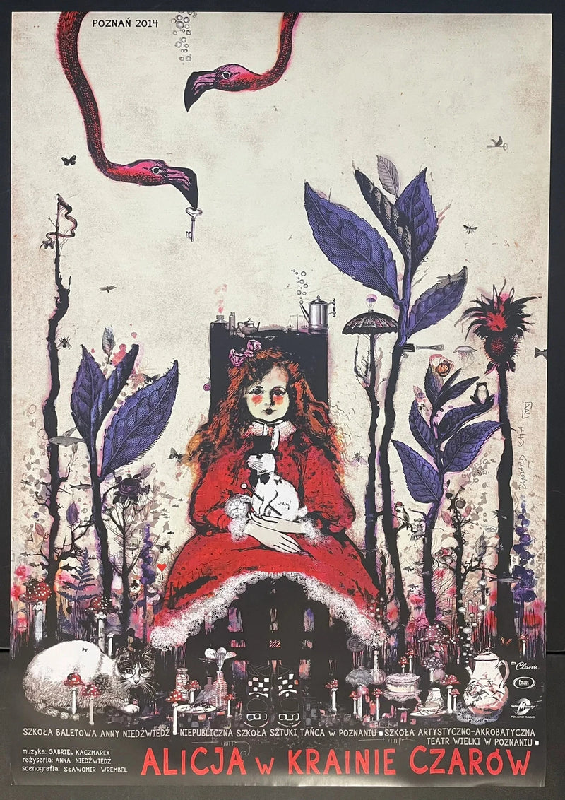 Alicja w Krainie Czarów (2014) Original Polish Poster 26x38