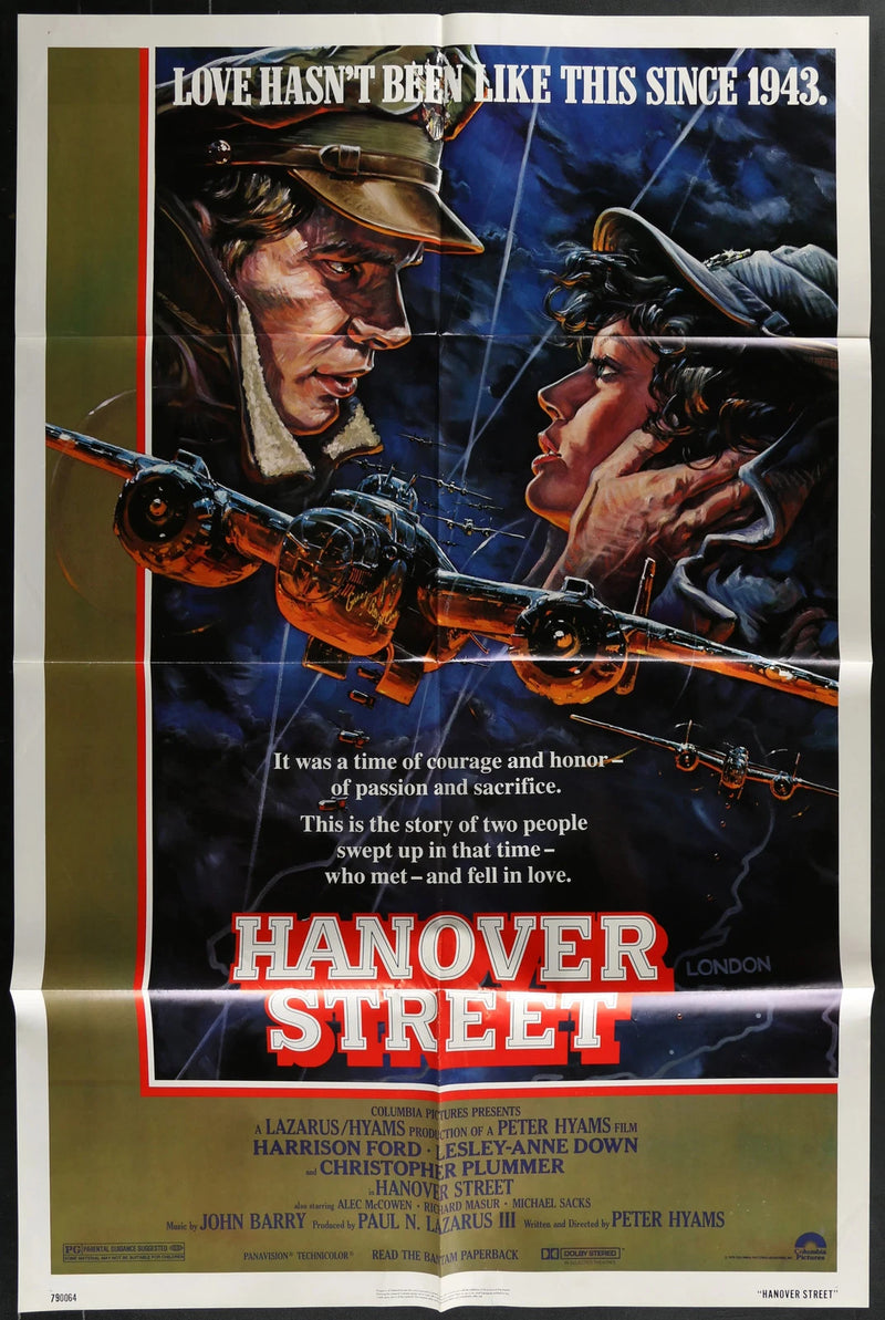 Hanover Street 1979 Original Movie Poster 27x41 Harrison Ford War Romance
