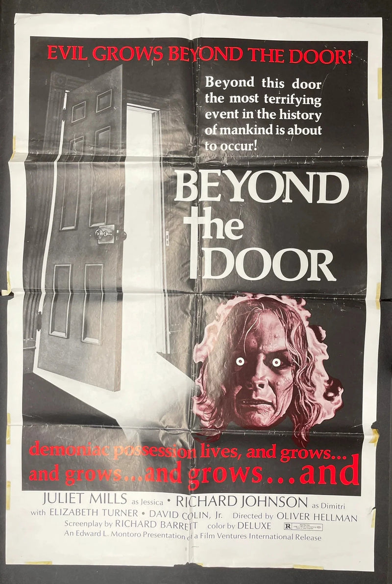 Beyond the Door (1974) Original Movie Poster Folded 27x41