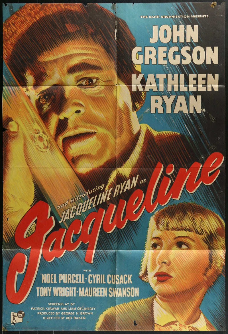 Jacqueline (1956) Original British Movie Poster Folded 27x40 John Gregson