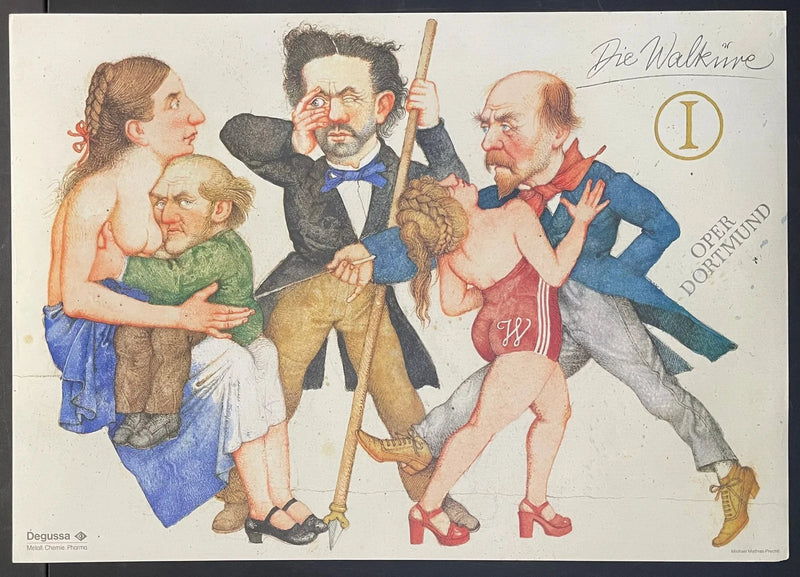 Die Walküre (1990) Original German Opera Poster 23x33