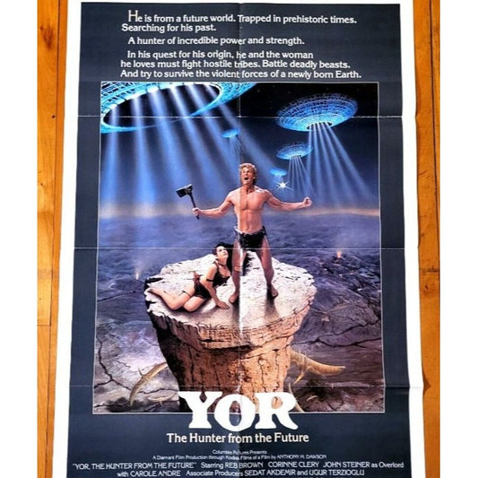 Yor: The Hunter From the Future (1983) Original Movie Poster 27x41 Folded