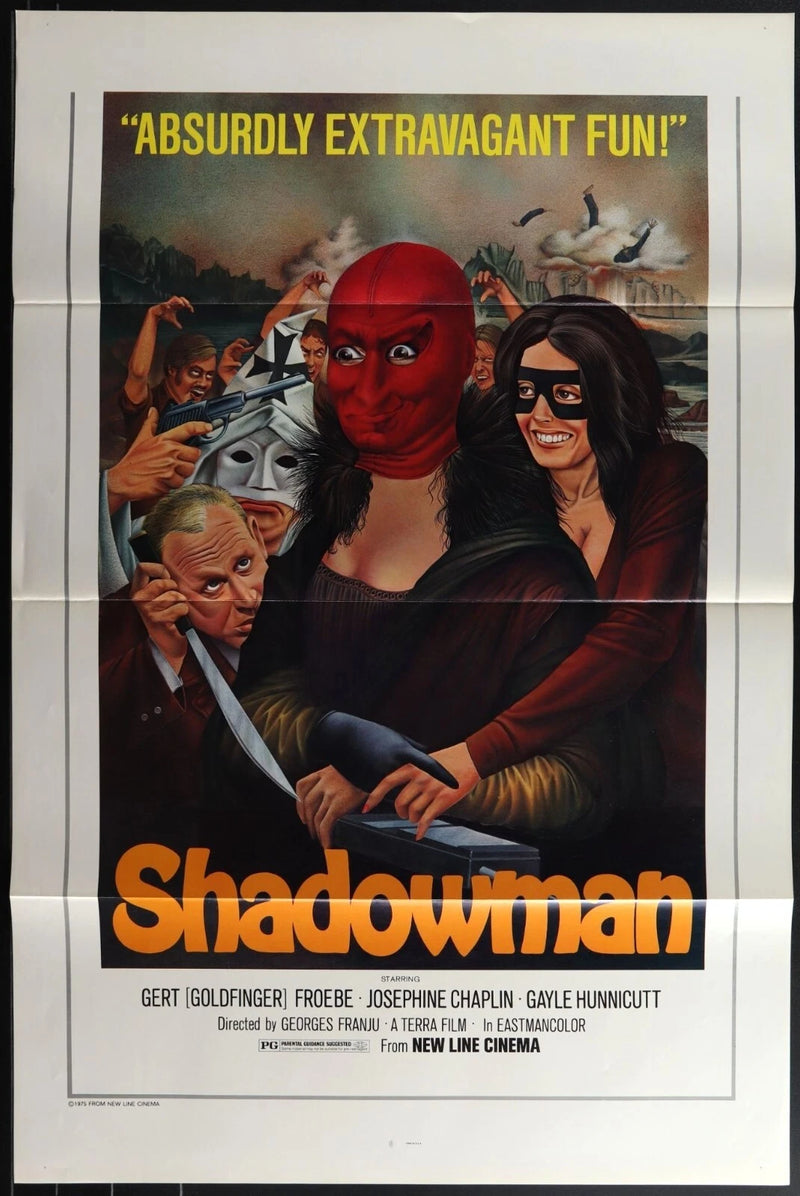 Shadowman (1975) Original Movie Poster Folded 27x41 EM8-513