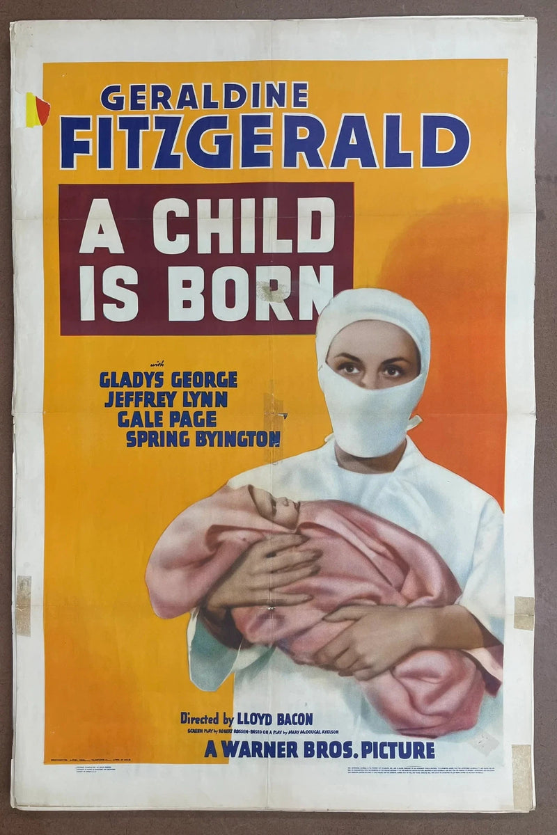 A Child Is Born (1939) 27x41 One Sheet Movie Poster Geraldine Fitzgerald 1930s