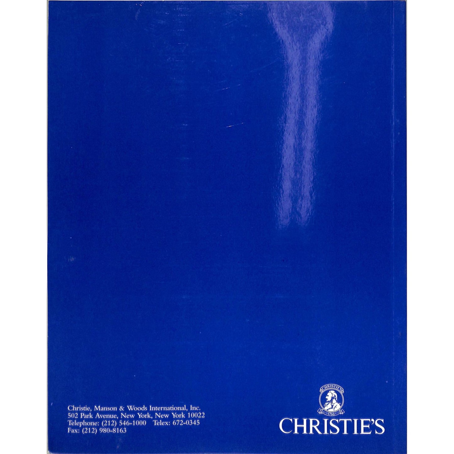 Christie's Contemporary Art Auction Catalog February 4, 1993
