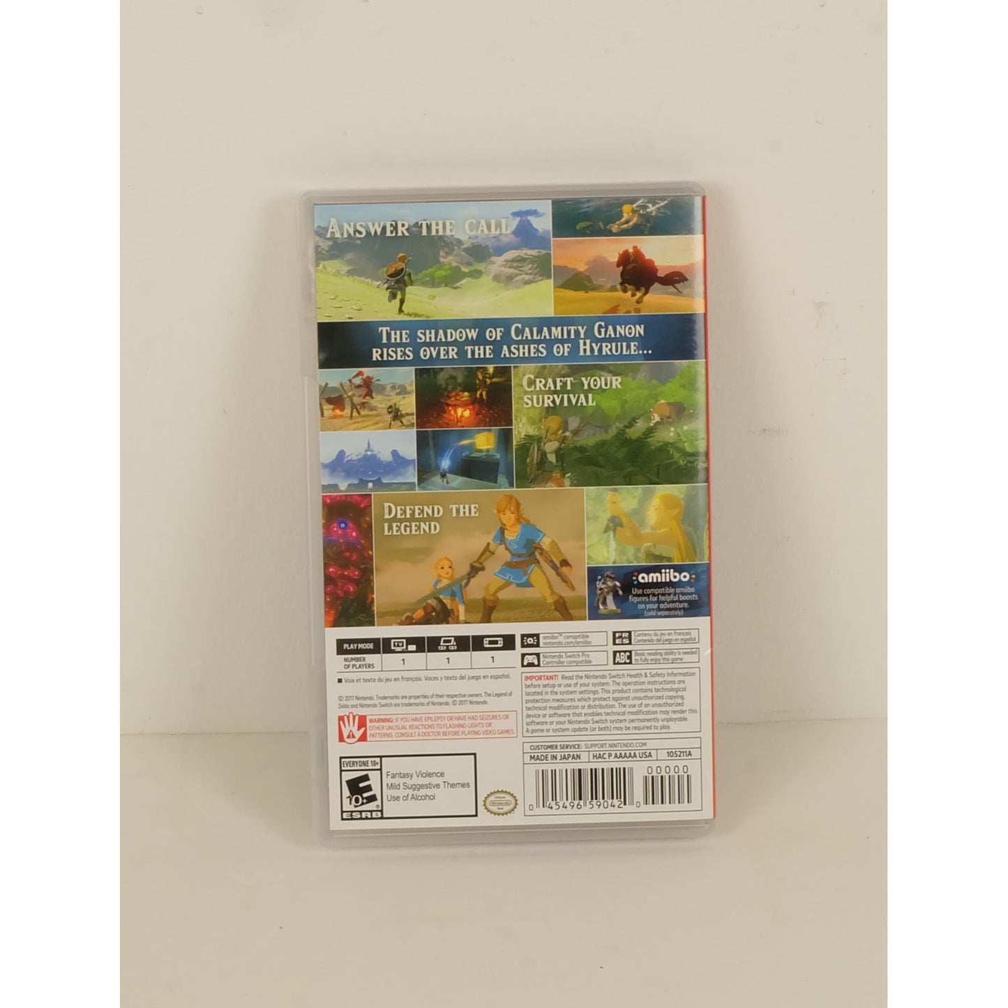Zelda Breath of the wild Nintendo Switch Game