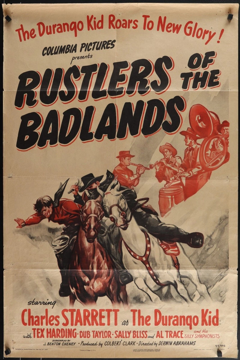 Rustlers of the Badlands (1945) Original Movie Posters 27x41