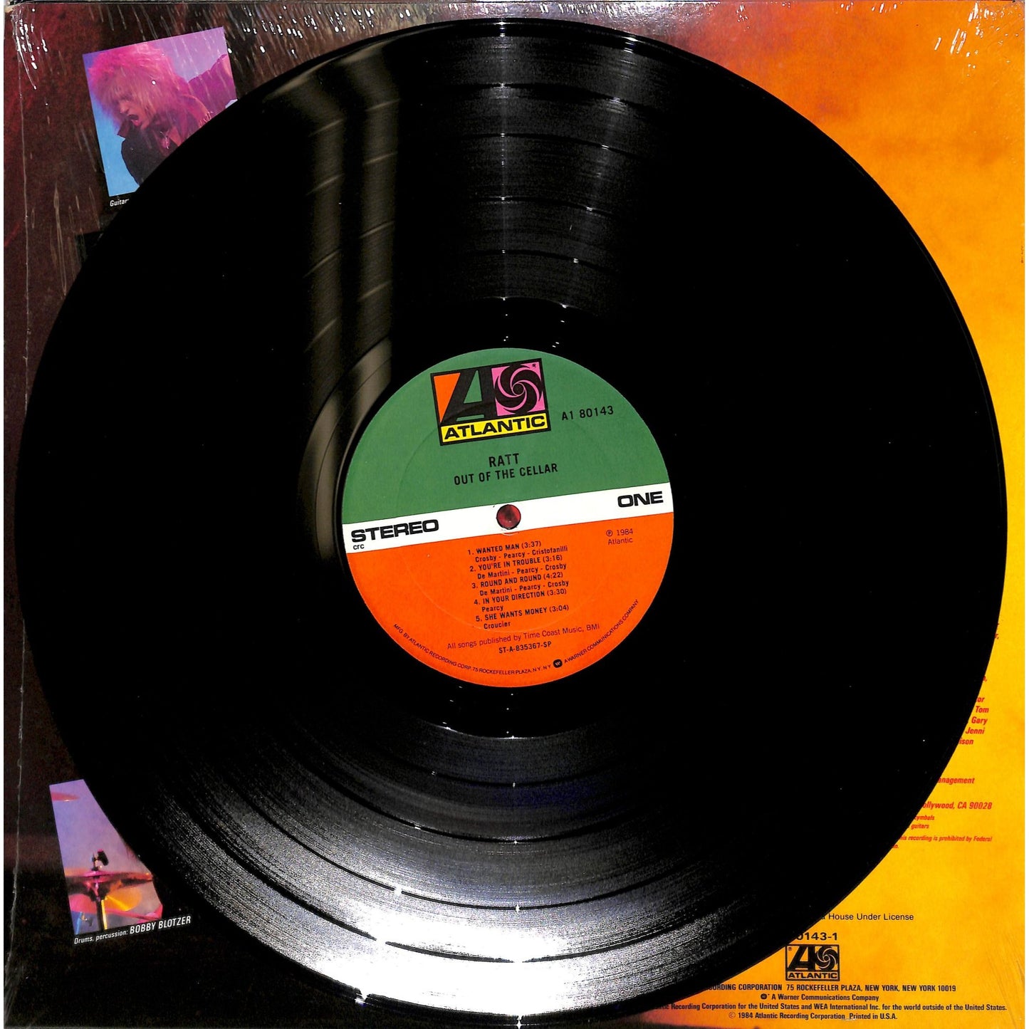 Ratt - Out of the Cellar Vinyl Record A1-80143