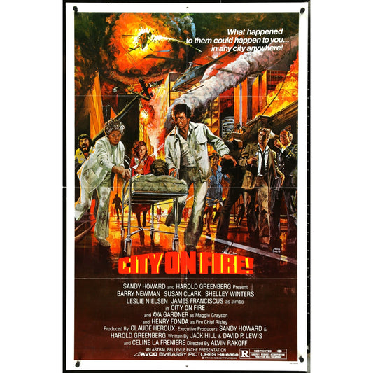 City on Fire (1979) Original Disaster Movie Poster Folded One-Sheet 27x41 EM1A23