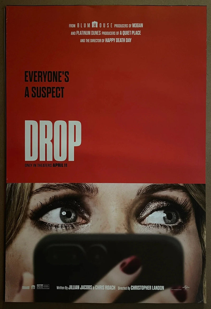 Drop 2025 Thriller Horror 27x40 Double-Sided Movie Poster Blumhouse