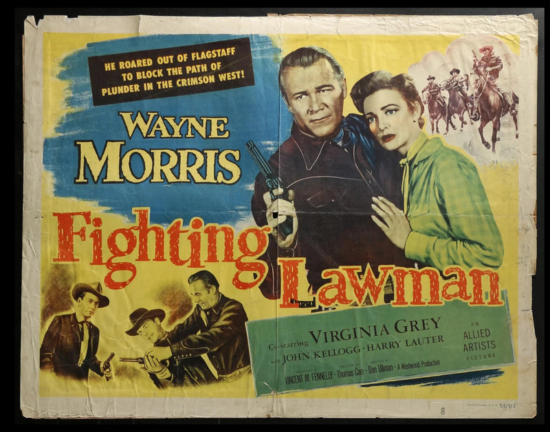 Fighting Lawman (1953) Original Half-Sheet Movie Poster 22x28