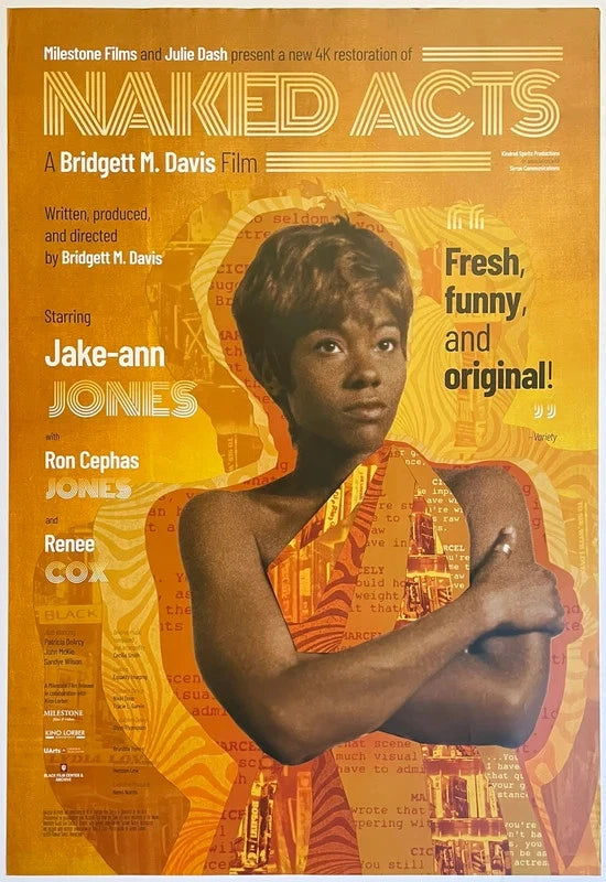 Naked Acts Original Movie Poster 27x40 SS Bridgett M Davis