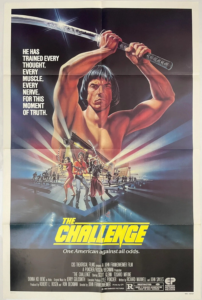 The Challenge 1982 27x41 Folded USA One Sheet Movie Poster Scott Glenn
