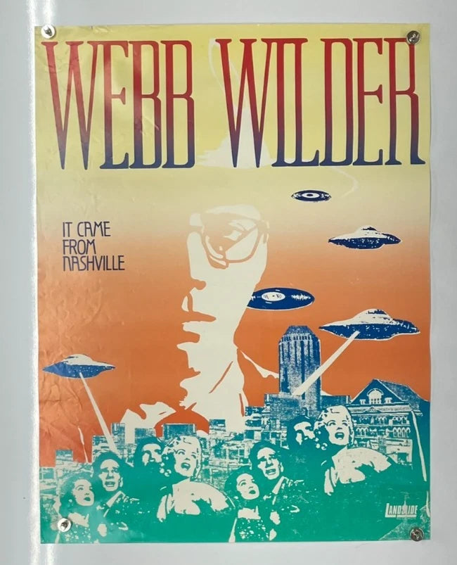 Webb Wilder It Came from Nashville Promotional Poster (1986) 17x22