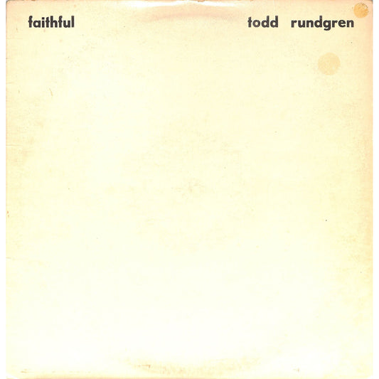 Todd Rundgren - Faithful Vinyl Record BR 6963