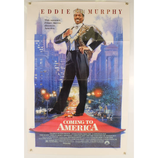 Coming to America (1988) Original movie Poster Folded 27x41