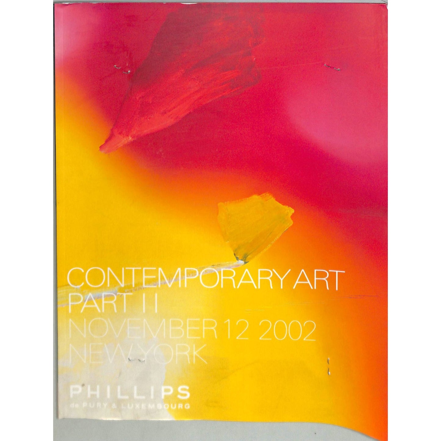 Phillips Contemporary art Part 2 Catalog November 12, 2002