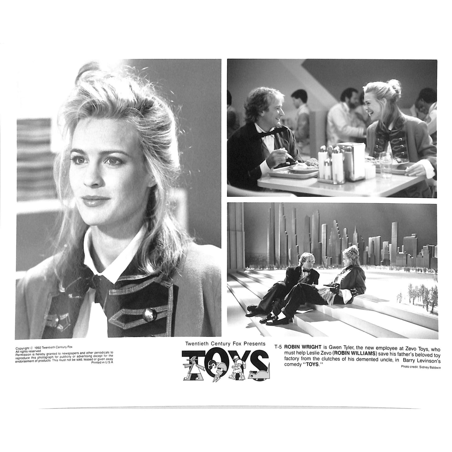 Toys (1992) 4 Movie Still Set 8x10