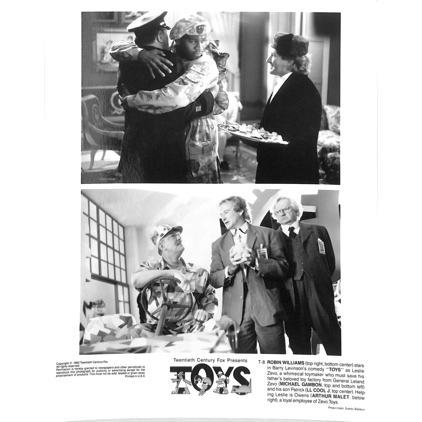 Toys (1992) 4 Movie Still Set 8x10