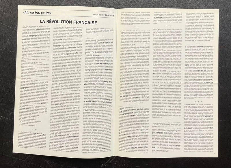 CAC Voltaire – Program Guide Poster (1989) Original 8.25x11.75