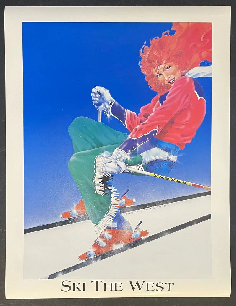 Ski the West (c. 1980s) Original Travel Poster 20x26