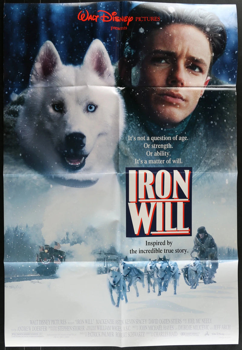 Iron Will 1994 Original Movie Poster 27x40 Disney Sled Dog Adventure