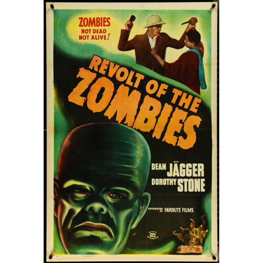 REVOLT OF THE ZOMBIES (Re-release from 1947) Original 27x41 Movie Poster