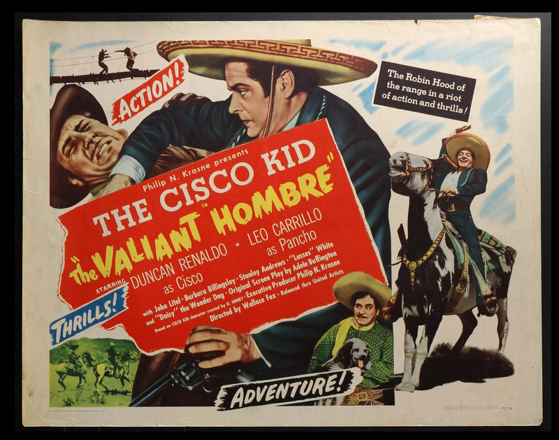 The Valiant Hombre (1949) Original Half-sheet Movie Poster 22x28