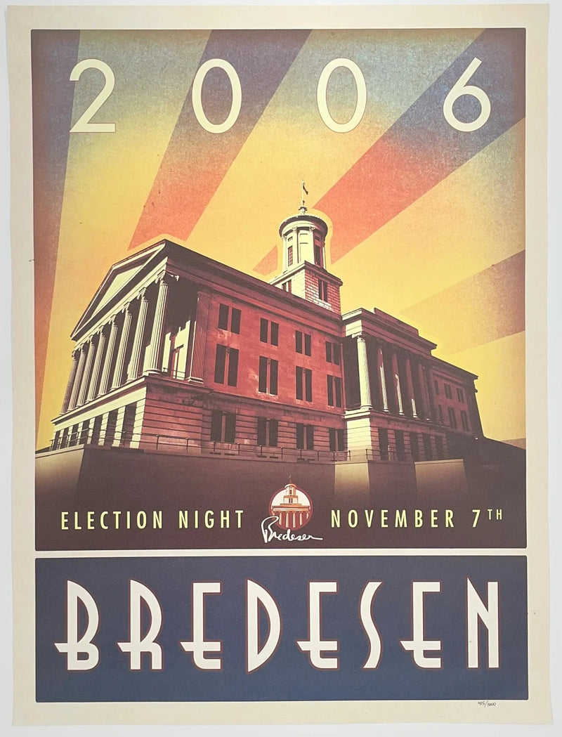 Phil Bredesen 2006 Election Night 18x24 Political Campaign Poster Nashville