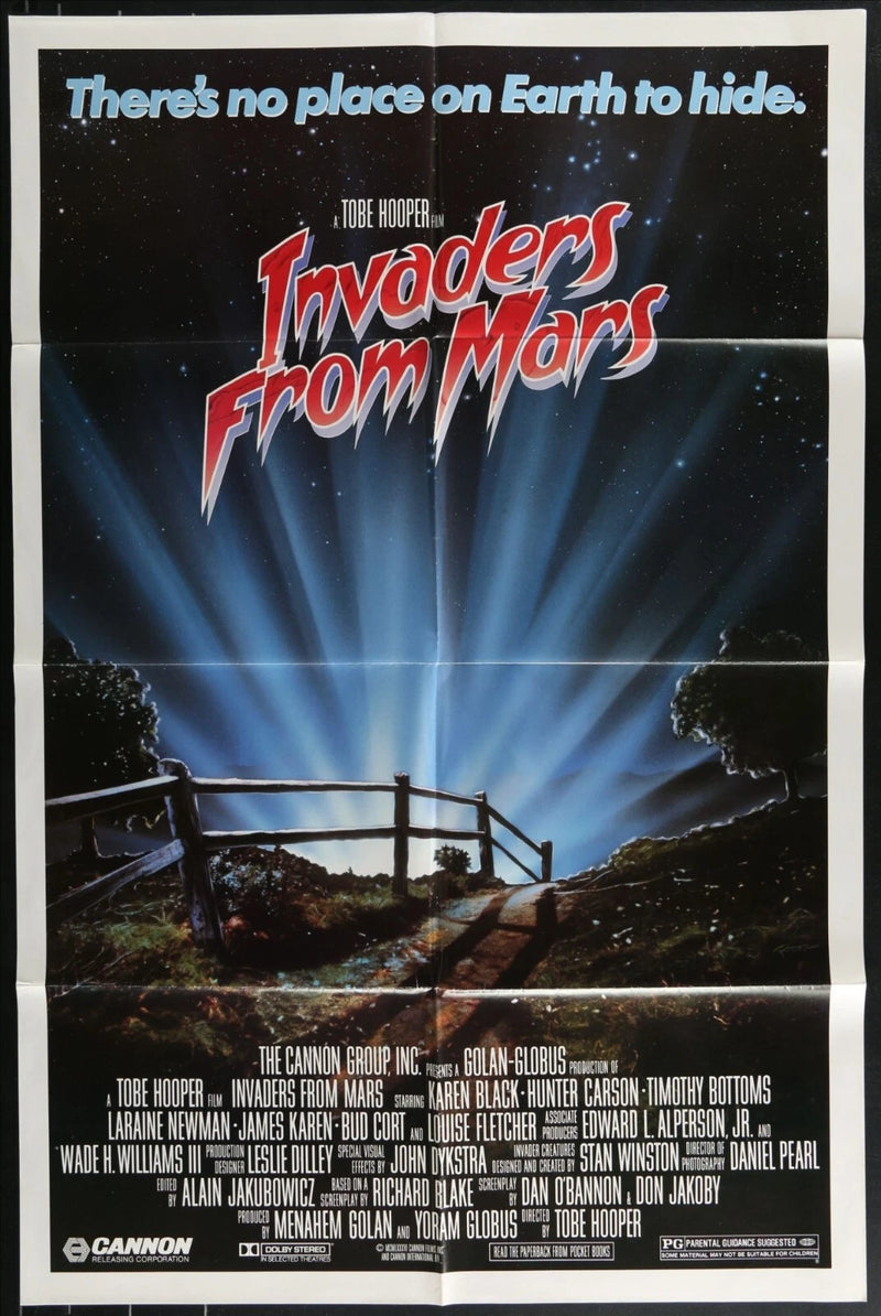 Invaders from Mars (1986) Original Movie Poster Folded 27x41