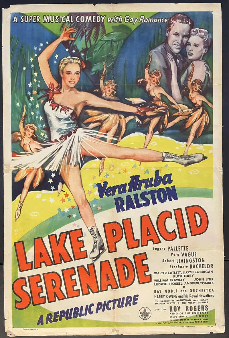 Lake Placid Serenade (1944) Original US One Sheet Poster 27x41