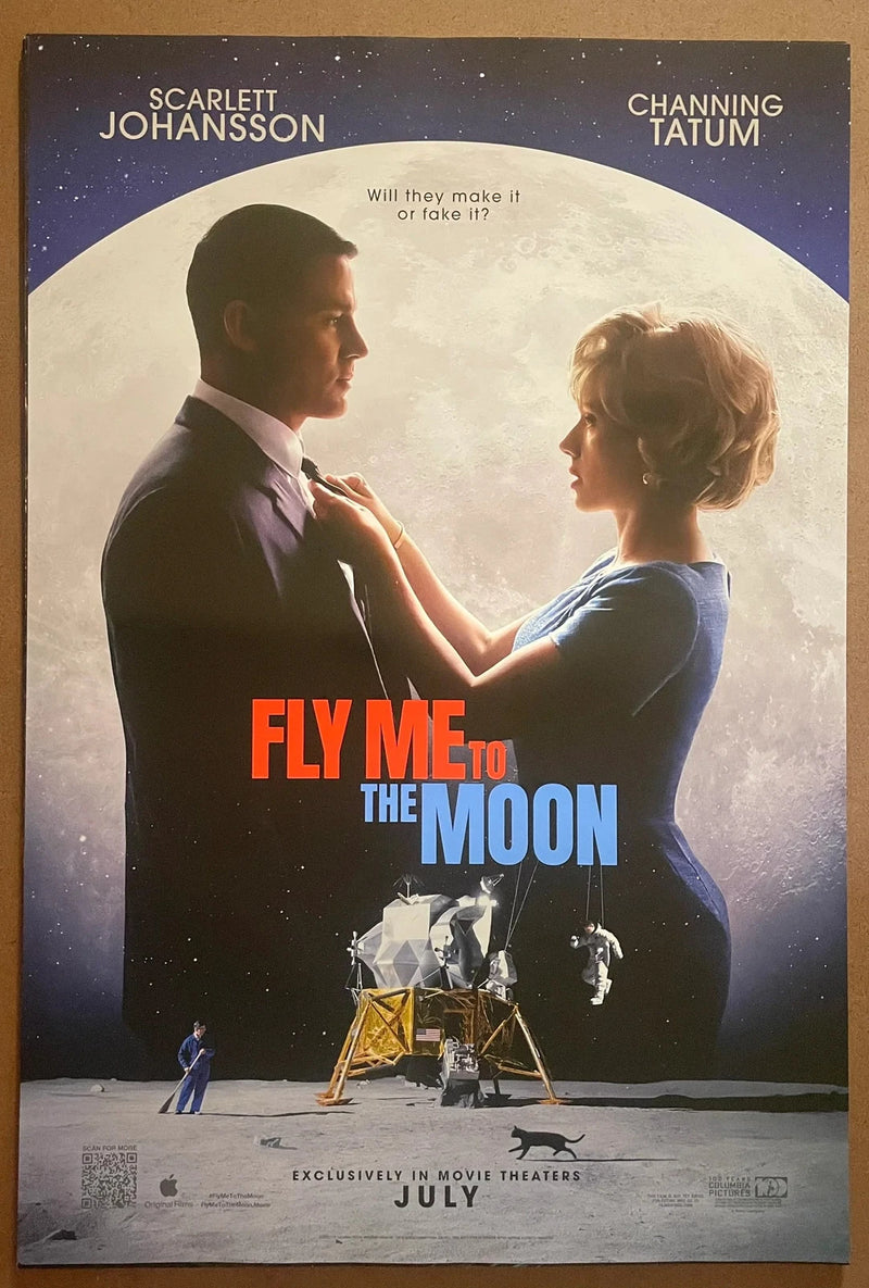 Fly Me To The Moon 2024 US One-Sheet Rolled DS 27x40 Scarlett Johansson